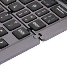 Load image into Gallery viewer, F18 Ultra-slim Rechargeable Foldable 58 Keys Bluetooth Wireless Keyboard with Holder