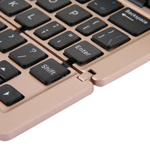 Load image into Gallery viewer, F18 Ultra-slim Rechargeable Foldable 58 Keys Bluetooth Wireless Keyboard with Holder