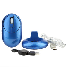 Load image into Gallery viewer, MZ-012 2.4G 1200 DPI Wireless Rechargeable Optical Mouse with 3 Ports USB HUB / Charging Dock