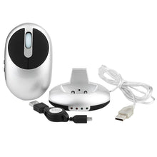 Load image into Gallery viewer, MZ-012 2.4G 1200 DPI Wireless Rechargeable Optical Mouse with 3 Ports USB HUB / Charging Dock