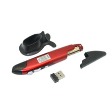Load image into Gallery viewer, PR-03 2.4G USB Receiver Adjustable 1600 DPI Wireless Optical Pen Mouse for Computer PC Laptop Drawing Teaching, PR-03 Pen Mouse (Red), PR-03 Pen Mouse (Blue), PR-03 Pen Mouse (Grey)