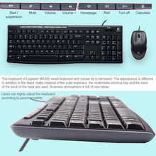 Load image into Gallery viewer, Logitech MK200 Wired Keyboard Mouse Set