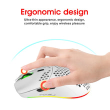 Load image into Gallery viewer, HXSJ T66 7 Keys Colorful Lighting Programmable Gaming Wireless Mouse, T66(White), T66(Black)