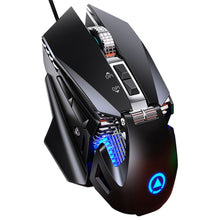 Load image into Gallery viewer, YINDIAO G10 7200DPI 7-modes Adjustable 7-keys RGB Light Wired Metal Mechanical Hard Core Macro Mouse, Style: Audio Version