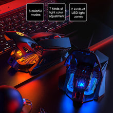 Load image into Gallery viewer, YINDIAO G10 7200DPI 7-modes Adjustable 7-keys RGB Light Wired Metal Mechanical Hard Core Macro Mouse, Style: Audio Version