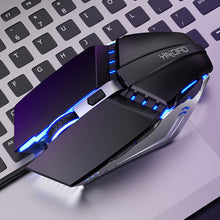 Load image into Gallery viewer, YINDIAO 6 Keys Gaming Office USB Mute Mechanical Wired Mouse, Mute Mouse(Black)