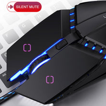 Load image into Gallery viewer, YINDIAO 6 Keys Gaming Office USB Mute Mechanical Wired Mouse, Mute Mouse(Black)