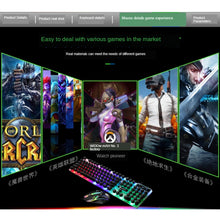 Load image into Gallery viewer, TX300 Mechanical Feel Backlight Punk Wired Keyboard Mouse Set