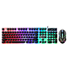 Load image into Gallery viewer, TX300 Mechanical Feel Backlight Punk Wired Keyboard Mouse Set