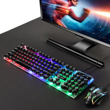 Load image into Gallery viewer, TX300 Mechanical Feel Backlight Punk Wired Keyboard Mouse Set