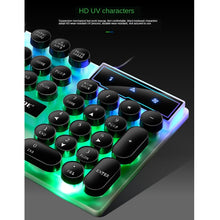 Load image into Gallery viewer, TX300 Mechanical Feel Backlight Punk Wired Keyboard Mouse Set