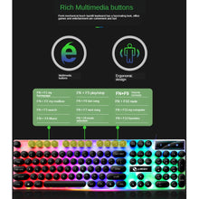 Load image into Gallery viewer, TX300 Mechanical Feel Backlight Punk Wired Keyboard Mouse Set