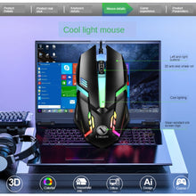 Load image into Gallery viewer, TX300 Mechanical Feel Backlight Punk Wired Keyboard Mouse Set