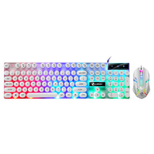 Load image into Gallery viewer, TX300 Mechanical Feel Backlight Punk Wired Keyboard Mouse Set
