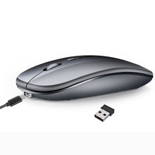 Load image into Gallery viewer, HXSJ M90 2.4GHz Ultrathin Mute Rechargeable Dual Mode Wireless Bluetooth Notebook PC Mouse