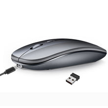 Load image into Gallery viewer, HXSJ M90 2.4GHz Ultrathin Mute Rechargeable Dual Mode Wireless Bluetooth Notebook PC Mouse