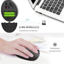 Load image into Gallery viewer, HXSJ T33 2.4GHz Ergonomic Optical Wireless Notebook PC Mouse