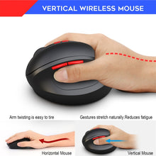 Load image into Gallery viewer, HXSJ T33 2.4GHz Ergonomic Optical Wireless Notebook PC Mouse