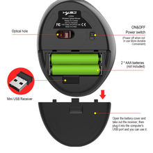Load image into Gallery viewer, HXSJ T33 2.4GHz Ergonomic Optical Wireless Notebook PC Mouse