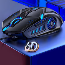 Load image into Gallery viewer, YINDIAO G5 3200DPI 4-modes Adjustable 6-keys RGB Light Silent Wired Gaming Mouse, G5 Silent Ver. Black, G5 Silent Ver. White