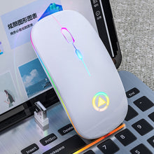 Load image into Gallery viewer, YINDIAO A2 2.4GHz 1600DPI 3-modes Adjustable RGB Light Rechargeable Wireless Silent Mouse, Rechargeable ver.