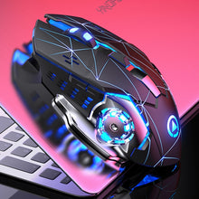 Load image into Gallery viewer, YINDIAO A4 2.4GHz 1600DPI 3-modes Adjustable Rechargeable Wireless Silent Gaming Mouse (Star Black), Star Black