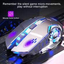 Load image into Gallery viewer, YINDIAO A4 2.4GHz 1600DPI 3-modes Adjustable Rechargeable Wireless Silent Gaming Mouse (Star Black), Star Black