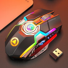 Load image into Gallery viewer, YINDIAO A5 2.4GHz 1600DPI 3-modes Adjustable Rechargeable RGB Light Wireless Silent Gaming Mouse