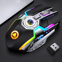 Load image into Gallery viewer, YINDIAO A5 2.4GHz 1600DPI 3-modes Adjustable Rechargeable RGB Light Wireless Silent Gaming Mouse