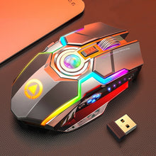 Load image into Gallery viewer, YINDIAO A5 2.4GHz 1600DPI 3-modes Adjustable Rechargeable RGB Light Wireless Silent Gaming Mouse