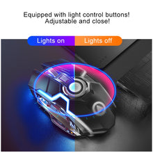 Load image into Gallery viewer, YINDIAO A5 2.4GHz 1600DPI 3-modes Adjustable Rechargeable RGB Light Wireless Silent Gaming Mouse