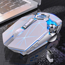Load image into Gallery viewer, YINDIAO A7 2.4GHz 1600DPI 3-modes Adjustable 7-keys Rechargeable RGB Light Wireless Silent Gaming Mouse