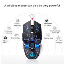 Load image into Gallery viewer, YINDIAO A7 2.4GHz 1600DPI 3-modes Adjustable 7-keys Rechargeable RGB Light Wireless Silent Gaming Mouse