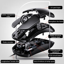 Load image into Gallery viewer, YINDIAO G2 1000DPI 3-keys RGB Light Wired Business Mouse
