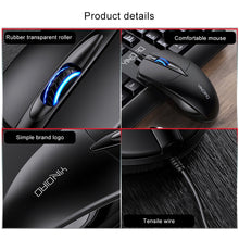Load image into Gallery viewer, YINDIAO G2 1000DPI 3-keys RGB Light Wired Business Mouse