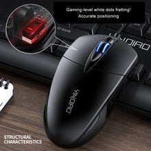 Load image into Gallery viewer, YINDIAO G2 1000DPI 3-keys RGB Light Wired Business Mouse