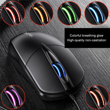 Load image into Gallery viewer, YINDIAO G2 1000DPI 3-keys RGB Light Wired Business Mouse