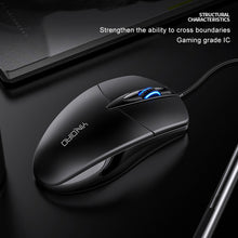 Load image into Gallery viewer, YINDIAO G2 1000DPI 3-keys RGB Light Wired Business Mouse