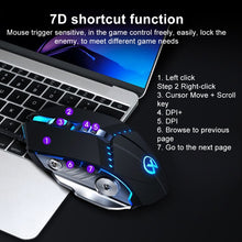 Load image into Gallery viewer, GM20 3200DPI 4-modes Adjustable 7-keys RGB Light Wired Gaming Mouse, GM20 Black, GM20 White