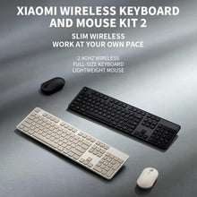 Load image into Gallery viewer, Original Xiaomi 2.4GHz Wireless Keyboard + Mouse Set for Notebook Desktop Laptop, Gen2