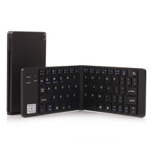 Load image into Gallery viewer, GK228 Ultra-thin Foldable Bluetooth V3.0 Keyboard, Built-in Holder, Support Android / iOS / Windows System, GK228 (Black), GK228 (Gold)