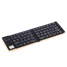 Load image into Gallery viewer, GK228 Ultra-thin Foldable Bluetooth V3.0 Keyboard, Built-in Holder, Support Android / iOS / Windows System, GK228 (Black), GK228 (Gold)