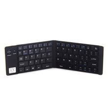 Load image into Gallery viewer, GK228 Ultra-thin Foldable Bluetooth V3.0 Keyboard, Built-in Holder, Support Android / iOS / Windows System, GK228 (Black), GK228 (Gold)