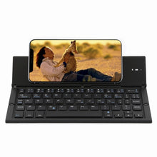 Load image into Gallery viewer, GK608 Ultra-thin Foldable Bluetooth V3.0 Keyboard, Built-in Holder, Support Android / iOS / Windows System, GK608 (Black), GK608 (Grey), GK608 (Gold)