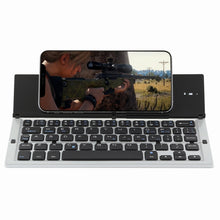 Load image into Gallery viewer, GK608 Ultra-thin Foldable Bluetooth V3.0 Keyboard, Built-in Holder, Support Android / iOS / Windows System, GK608 (Black), GK608 (Grey), GK608 (Gold)