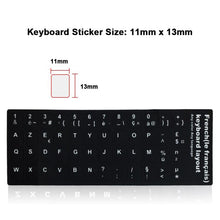 Load image into Gallery viewer, French Learning Keyboard Layout Sticker for Laptop / Desktop Computer Keyboard, French