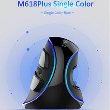 Load image into Gallery viewer, DELUX M618 Plus Wired Blue Version Optical Mouse Ergonomic Vertical Mouse 1600DPI, 1600DPI Wired