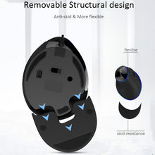 Load image into Gallery viewer, DELUX M618 Plus Wired Blue Version Optical Mouse Ergonomic Vertical Mouse 1600DPI, 1600DPI Wired