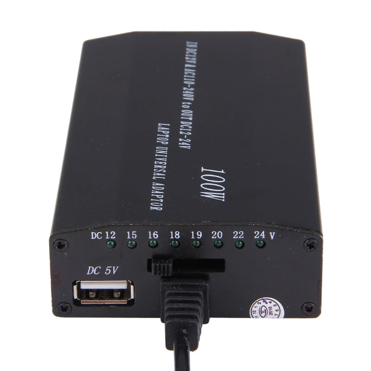 Laptop Notebook Power 100W Universal Charger with Car Charger & AC Power Adapter & 8 Power Adapters & 1 USB Port for Samsung, Sony, Asus, Acer, IBM, HP, DELL,US Plug, US Plug