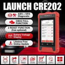 Load image into Gallery viewer, Launch Elite CRE202 OBDII ABS SRS Code Diagnostic Reader + 2 Reset Service (Parallel Import)
